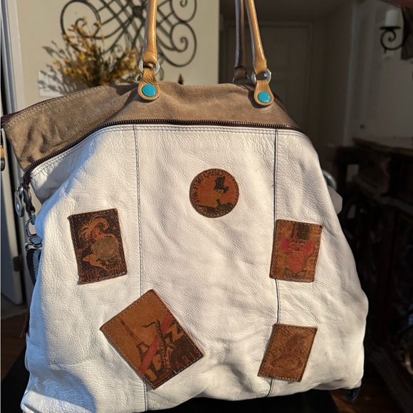 Rare Vintage Gabs Eva Music Hall White Leather - Picture 2 of 6